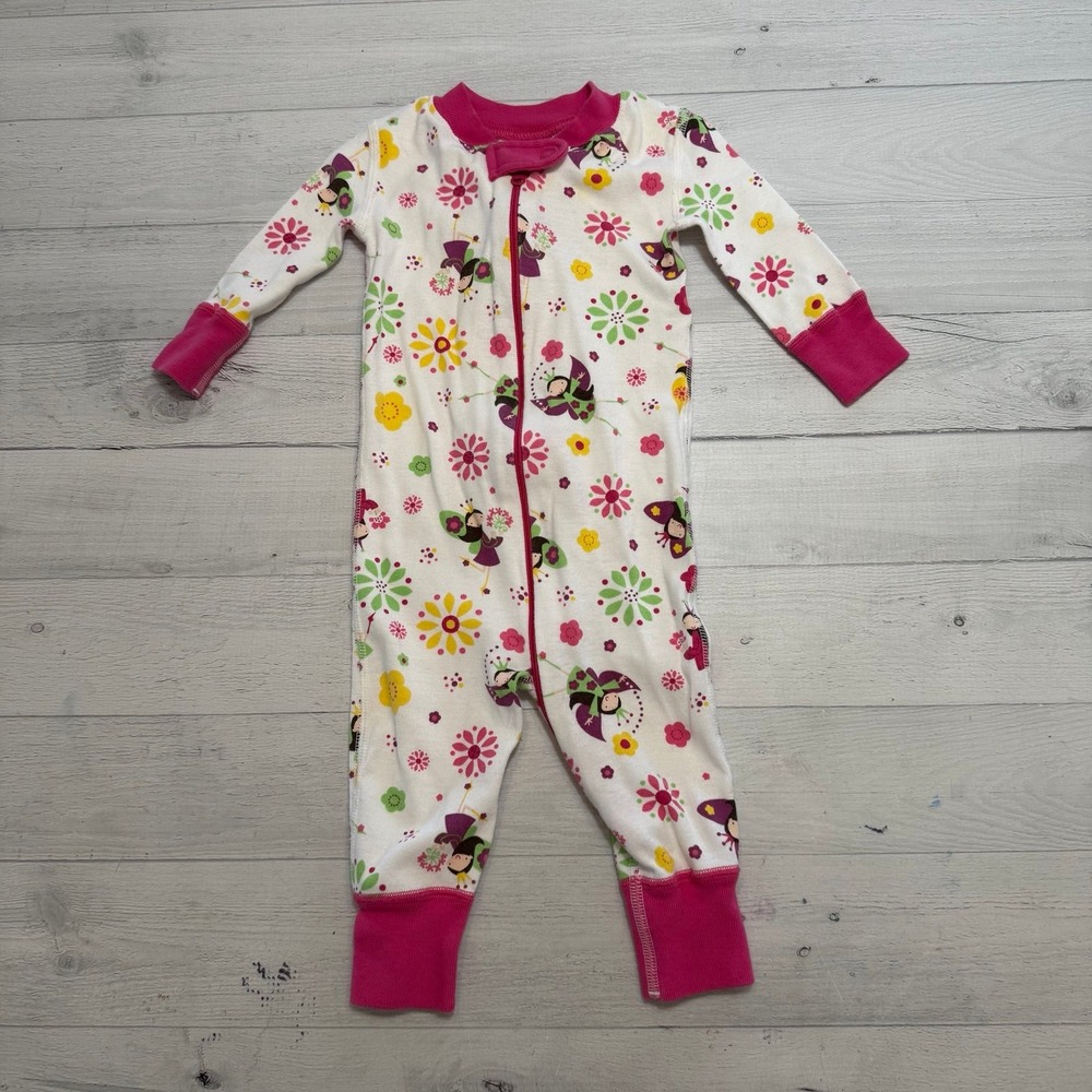 Hanna Andersson girls footless sleeper fairies size 60 6-9 months